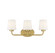 Capra Three Light Bath Bar in Warm Brass (51|8-4090-3-322)