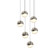 Grapes LED Pendant in Satin Nickel (69|2915.13-MED)