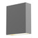 Flat Box LED Wall Sconce in Textured Gray (69|7107.74-WL)