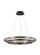 Grace LED Chandelier in Matte Black/Weathered Oak Wood (182|700GRC36BW-LED930)