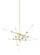 Linger LED Chandelier in Natural Brass (182|700LNG12ANB-LED930)