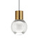 Mina LED Pendant in Aged Brass (182|700TDMINAP1CIR-LED922)