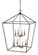 Lacey Eight Light Pendant in Polished Chrome/Black (110|10265 PC/BK)