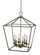 Lacey Six Light Pendant in Antique Silver Leaf (110|10266 ASL)