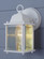 Patrician One Light Wall Lantern in White (110|40455 WH)