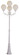 Wilshire Four Light Pole Light in WHITE (110|4080 WH)