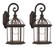 One Light Wall Lantern in Black (110|4181-2 BK)