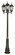 Villa Nueva Three Light Pole Light in Black Bronze (110|4719 BRZ)