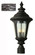 Commons Three Light Postmount Lantern in Swedish Iron (110|5047 SWI)