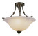 Perkins Three Light Semi Flush Mount in Weathered Bronze (110|6540 WB)