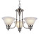 Perkins Three Light Chandelier in Brushed Nickel (110|6544 BN)