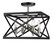 Four Light Semi-Flush Mount in Black / Brushed Nickel (110|71054 BK/BN)