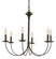 Candle Six Light Chandelier in Black (110|9016 BK)