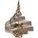 Flow Six Light Pendant in Hammered Ore (137|240P06HO)