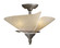 Capri Three Light Semi Flush Mount in Black Walnut (63|CP-CFU150BW)