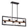 Bridgeview Six Light Linear Chandelier in Oil Rubbed Bronze and Light Walnut (63|H0257)