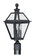 Nottingham Three Light Outdoor Post Mount in Textured Black (63|T0082)