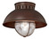 Harwich One Light Outdoor Flush Mount in Burnished Bronze (63|T0143)