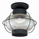 Chatham One Light Outdoor Semi Flush Mount in Textured Black (63|T0144)