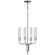 Casoria LED Chandelier in Polished Nickel (268|ARN 5481PN-CG)