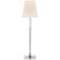 Reagan One Light Buffet Lamp in Polished Nickel and Crystal (268|CHA 8989PN/CG-L)