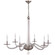 Bernardo Six Light Chandelier in Polished Nickel and Clear Glass (268|CHC 1141PN)