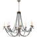 Marigot Eight Light Chandelier in Hand Painted Rust (268|CHC 1413R)