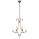 Oslo Six Light Chandelier in Burnished Silver Leaf (268|CHC 1552BSL-CG)