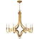 Mykonos Eight Light Chandelier in Antique-Burnished Brass (268|CHC 1562AB)