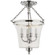 Sussex Bell Jar Four Light Semi-Flush Mount in Polished Nickel (268|CHC 2209PN)