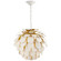 Cynara One Light Chandelier in Plaster White (268|CHC 5157WHT/G)