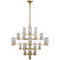 Sonnet LED Chandelier in Antique-Burnished Brass (268|CHC 5632AB-CG)