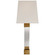 Edgar One Light Wall Sconce in Crystal with Brass (268|CHD 2712AB/CG-S)