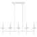 Illana Five Light Linear Chandelier in Plaster White (268|JN 5630PW)