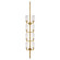 Liaison Eight Light Wall Sconce in Antique-Burnished Brass (268|KW 2204AB-CRG)