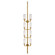 Liaison Eight Light Wall Sconce in Antique-Burnished Brass (268|KW 2204AB-CRG)