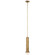 Precision LED Pendant in Antique-Burnished Brass (268|KW 5220AB-WG)