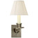 Swing Arm Sconce One Light Swing Arm Wall Lamp in Antique Nickel (268|S 2005AN-L) Swing Arm Sconce One Light Swing Arm Wall Lamp in Antique Nickel (268|S 2005AN-L)