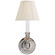 French Library2 One Light Wall Sconce in Polished Nickel (268|S 2110PN-L)