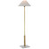 Asher LED Floor Lamp in Hand-Rubbed Antique Brass and Crystal (268|SP 1510HAB/CG-L)