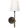 Bryant One Light Wall Sconce in Bronze and Hand-Rubbed Antique Brass (268|TOB 2022BZ/HAB-WG)