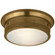 Calliope Bath Two Light Flush Mount in Hand-Rubbed Antique Brass (268|TOB 4203HAB)
