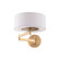 Chelsea LED Swing Arm Wall Lamp in Aged Brass (34|BL-83023-AB)