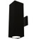 Cube Arch LED Wall Sconce in Black (34|DC-WE06-F835S-BK)