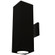 Cube Arch LED Wall Sconce in Black (34|DC-WE06-S827S-BK)