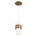 Banded LED Pendant in Aged Brass (34|PD-68909-AB)