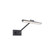 Reed LED Swing Arm Wall Lamp in Black (34|PL-11017-BK)