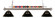 Shark Three Light Billiard in Brushed Nickel (224|170BN-ARS)