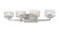 Rubicon LED Vanity in Brushed Nickel (224|1927-4V-BN-LED)