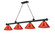 Cordon Four Light Billiard in Matte Black (224|2306-4MB-ARBG)